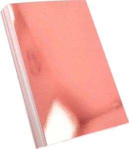 Ryza Papieru A4 Papier Ozdobny Lustrzany Mirror Rose Gold Arkusz 100szt 1