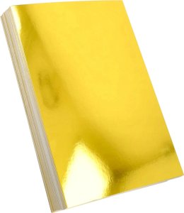 Ryza Papieru A4 Papier Ozdobny Lustrzany Mirror Złoty Arkusz 100szt 1