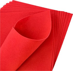 FILC DEKORACYJNY formatka filcu do ozdoby prac kreatywnych arkusz 2mm 10szt 1
