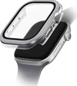 Case UNIQ Voute for Apple Watch Series 10 42mm tempered glass silver 1