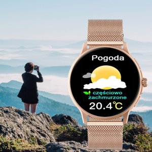 Smartwatch Gravity GT12-3 Różowe złoto  (GT12-3) 11