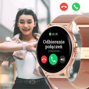 Smartwatch Gravity GT12-7 Różowe złoto  (GT12-4) 4