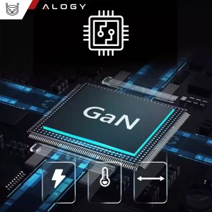 Ładowarka sieciowa 8w1 Ultra Szybka 240W GaN3 4x USB-C 4x USB Alogy Fast Charger Czarna 4