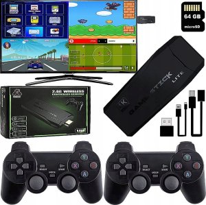 RoGer Retro Portable Console + 2 Gamepads / 21000 games / HDMI 3