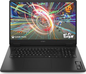 Gamingowy Laptop HP OMEN 17-db0056nw / A7QM4EA / AMD Ryzen 7 / 16GB / SSD 1TB / RTX 4060 / FHD 144Hz / Win 11 / Czarny 1