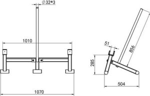 HMS STR44 PODNOŚNIK DO SZTANGI DEADLIFT BARBELL JACK COMMERCIAL HMS 3