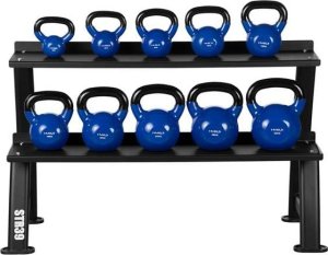 HMS STR39 STOJAK NA KETTLEBELLS DWUPOZIOMOWY COMMERCIAL HMS 8