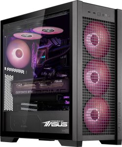 Powered by ASUS Ryzen 7 7800X3D AiO RTX 5070 Ti 32GB DDR5 SSD 1TB WIFI W11 DLSS 4 1