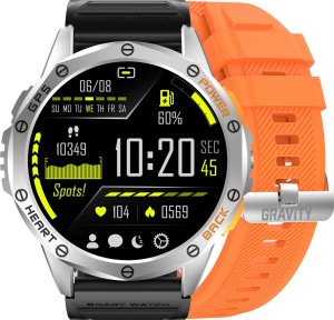 Zegarek męski SMARTWATCH GRAVITY GT24-4 SR/BK/OG 1