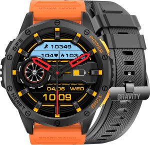 Zegarek męski SMARTWATCH GRAVITY GT24-3 BK/BK/OG 1