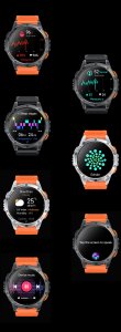 Zegarek męski SMARTWATCH GRAVITY GT24-3 BK/BK/OG 18