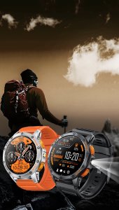 Zegarek męski SMARTWATCH GRAVITY GT24-3 BK/BK/OG 8