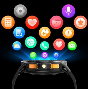 Zegarek męski SMARTWATCH GRAVITY GT24-2 BK/BK/WH 21