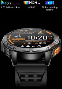 Zegarek męski SMARTWATCH GRAVITY GT24-2 BK/BK/WH 7