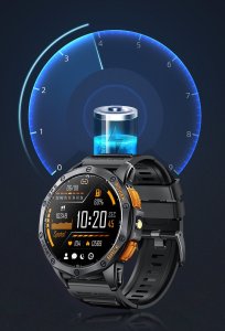 Smartwatch Gravity Zegarek męski SMARTWATCH GRAVITY GT24-5 BK/GN/BK 16