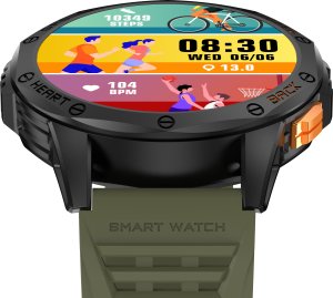 Smartwatch Gravity Zegarek męski SMARTWATCH GRAVITY GT24-5 BK/GN/BK 25