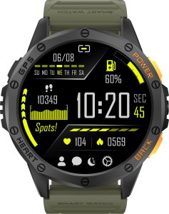 Smartwatch Gravity Zegarek męski SMARTWATCH GRAVITY GT24-5 BK/GN/BK 5
