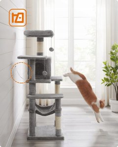 DRAPAK DLA KOTA DUŻY XL 6 POZIOMÓW WYSOKI LEGOWISKO SŁUPEK DOMEK 143cm 12