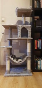 DRAPAK DLA KOTA DUŻY XL 6 POZIOMÓW WYSOKI LEGOWISKO SŁUPEK DOMEK 143cm 14