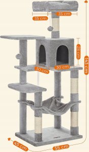 DRAPAK DLA KOTA DUŻY XL 6 POZIOMÓW WYSOKI LEGOWISKO SŁUPEK DOMEK 143cm 3