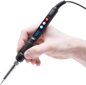 Techrebal Zestaw Lutownica Techrebal T1-Pro MOCNA 80W  Uniwersalny uchwyt z gąbką 2