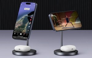 Ładowarka indukcyjna 2w1 Ugreen W710 do Iphone, AirPods 3