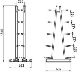 STR41 STOJAK NA PIŁKI LEKARSKIE COMMERCIAL HMS 4