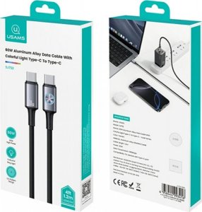Kabel USB Usams USB-C - USB-C 1.2 m Wielokolorowy 3