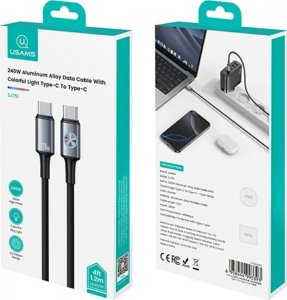 Kabel USB Usams USB-C - USB-C 1.2 m Szary (SJ751USB01) 3