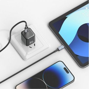 Kabel USB Usams USB-C - Lightning 1.2 m Szary (USA1436) 2