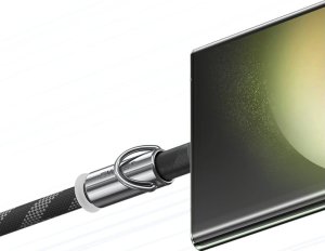 Smycz do telefonu z kablem do ładowania  Usams SJ745 60W USB-C do USB-C 1.2m czarny 4