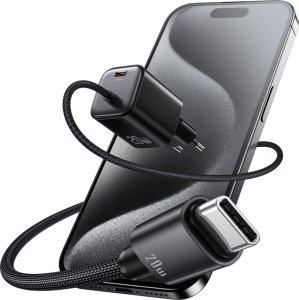 Ładowarka sieciowa USAMS JC Series CC261 20W GaN Mini Fast Charger 2xUSB-C czarny 4