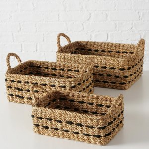 Zestaw koszy plecionych BOKAR, 3 szt. 2