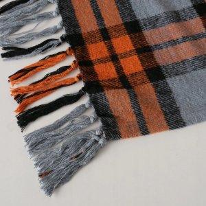 Bawełniany koc z frędzlami KARO, 180 x 140 cm 2