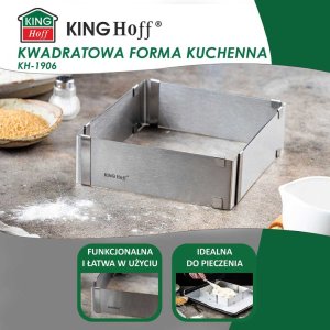 KingHoff FORMA REGULOWANA RANT DO CIAST TORTÓW KINGHOFF KH-1906 KWADRATOWA 5