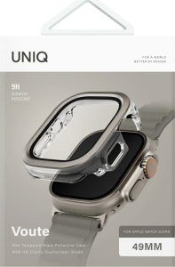 Etui UNIQ Voute do Apple Watch Ultra     49mm szkło hartowane srebrny 5