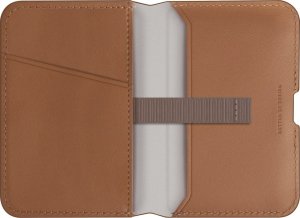 Magnetyczny portfel RFID UNIQ Lyden DS   stojak na telefon karmelowy 2