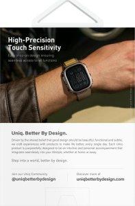 Etui UNIQ Voute do Apple Watch Ultra     49mm szkło hartowane czarny 6