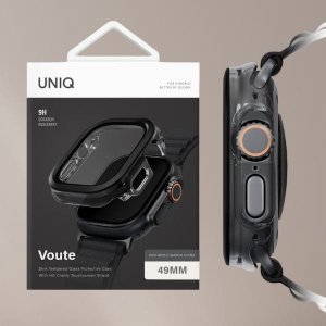 Etui UNIQ Voute do Apple Watch Ultra     49mm szkło hartowane czarny 10
