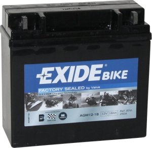 Akumulator AGM EXIDE 12V 18Ah 250A P+ Bezobsługowy 181x77x167mm Uruchomiony AGM12-18 pasuje do: BOMBARDIER OUTL.  OUTLAND.  BUELL S1  S... 5