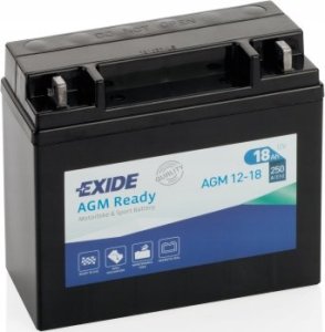 Akumulator AGM EXIDE 12V 18Ah 250A P+ Bezobsługowy 181x77x167mm Uruchomiony AGM12-18 pasuje do: BOMBARDIER OUTL.  OUTLAND.  BUELL S1  S... 6