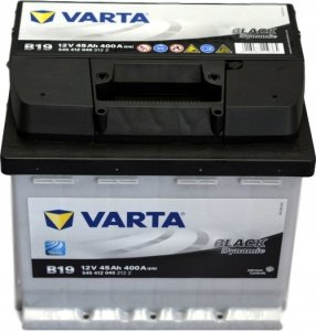 Varta Akumulator 12V 45Ah/400A BLACK DYNAMIC (P+ 1) 207x175x190 B13 - stopka wysokości 10.5 mm (rozruchowy) 19