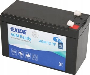 Exit Akumulator AGM EXIDE 12V 7Ah 85A bezobsługowy 150x65x100mm uruchomiony AGM12-7F 2