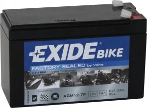 Exit Akumulator AGM EXIDE 12V 7Ah 85A bezobsługowy 150x65x100mm uruchomiony AGM12-7F 6