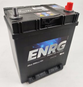 Akumulator ENRG 12V 35Ah/300A CLASSIC (P+ biegun cienki (pojazdy japońskie)) 187x127x227 B01 (rozruchowy) 1