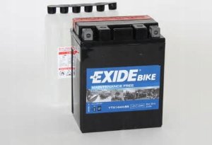 Akumulator AGM/Rozruchowy/Suchoładowany z elektrolitem (ograniczona sprzedaż konsumencka) EXIDE 12V 12Ah 210A L+ Bezobsługowy elektrolit w zestawie 134x89x164mm Suchoładowany z elektrolitem YTX14AH-BS 1
