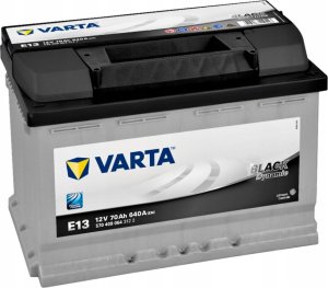 Varta Akumulator 12V 70Ah/640A BLACK DYNAMIC (P+ biegun standardowy) 278x175x190 B13 - stopka o wysokości 10 5 mm 13