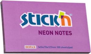 Stickn NOTES SAMOP.STICK N 127X76MM FIOL.NEON. - 21214 1