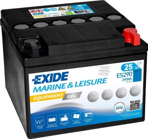 Akumulator EXIDE 12V 25Ah/240A EQUIPMENT GEL/ŻEL MARINE/RV (P+ biegun gwintowany) 165x175x125 B0 (żelowy) 1