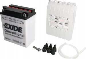 Akumulator Kwasowy/Rozruchowy/Suchoładowany z elektrolitem (ograniczona sprzedaż konsumencka) EXIDE 12V 12Ah 165A P+ Obsługowy elektrolit w zestawie 134x80x160mm Suchoładowany z elektrolitem YB12AL-A2 25